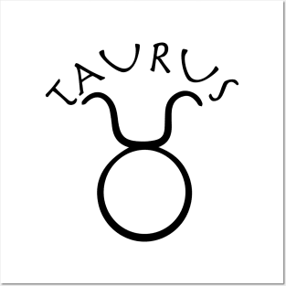 Taurus sign Posters and Art
